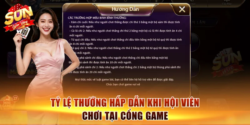 Mậu Binh Sunwin | Luật Chơi Chi Tiết, Săn Thưởng x100 3 Tỷ lệ thưởng hấp dẫn khi hội viên chơi tại cổng game